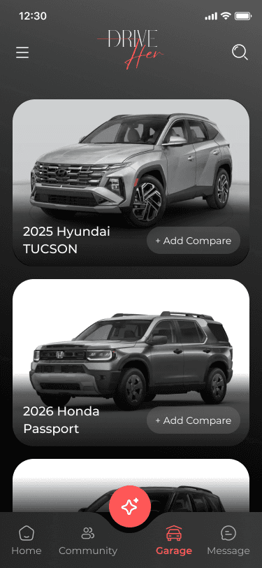DriveHer app preview 2