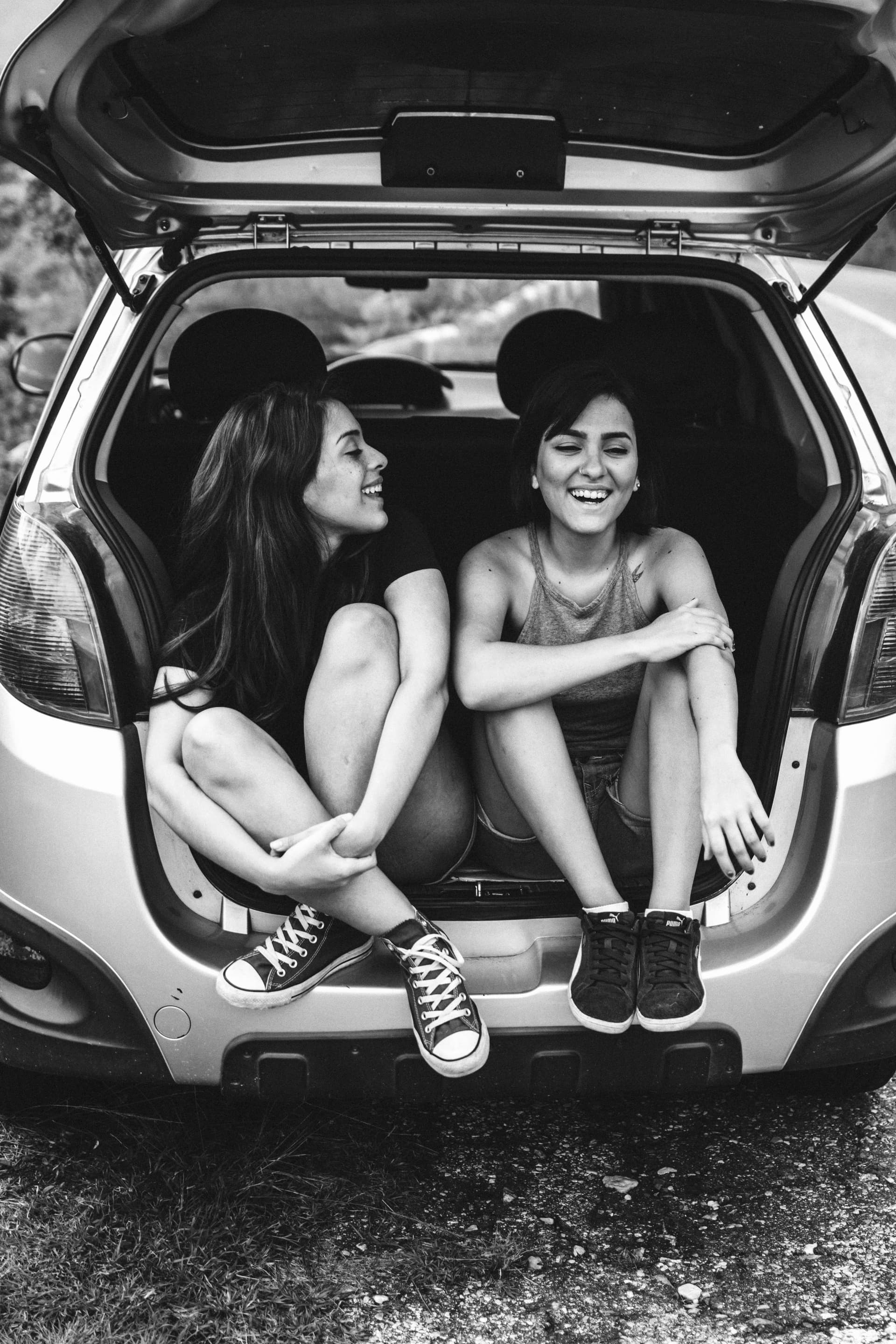 Happy customer with her car